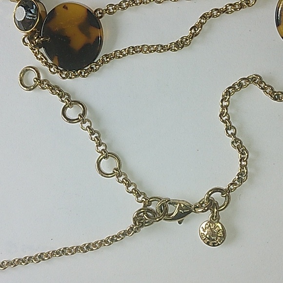 J. Crew Brulee Tortoise Matchstick Necklace PREPPY - Picture 7 of 8
